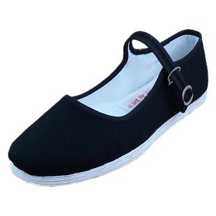 纯手工加厚千层底老北京布鞋女鞋妈妈鞋中老年舞蹈鞋礼服呢系带鞋