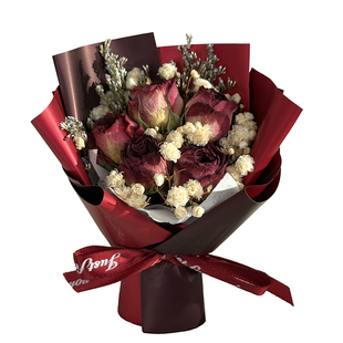 迷你干花玫瑰满天星车载小花束成品生日礼物伴手礼品毕业季装饰品