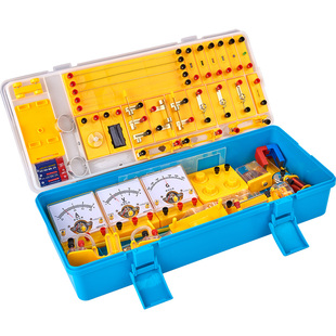 初中物理电学实验箱电路实验器材全套初三初中生九年级电磁学箱实验盒初二光学力学人教版中考套装冠军之星