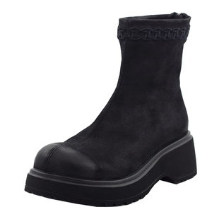 富丽2025年冬季新款厚底马丁靴女英伦风复古短靴女棉靴子652-121