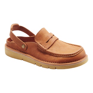 马乐凯Marche意大利复古水洗马皮做旧低帮一脚登手工水洗勃肯鞋男