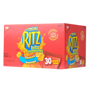 进口MiniRitz乐之奶酪芝士夹心饼干chesse整箱内含30袋网红小零食