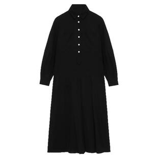 IT 日本ENFÖLD女装长袖连衣裙新款简洁大方翻领中长裙233581XO