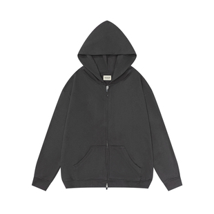 FEAR OF GOD FOG上帝灰拉链开衫外套欧美高街潮牌宽松连帽卫衣男