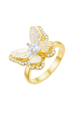 EAUFLORA绫蝶蝴蝶开口戒指