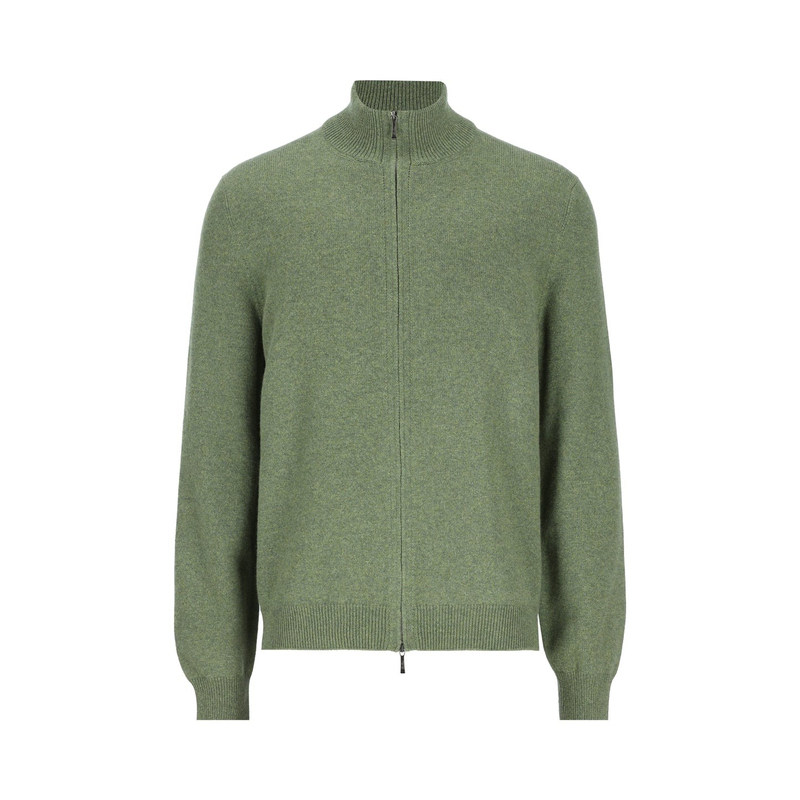 LORO PIANA 诺悠翩雅男士绿色羊绒开衫毛衣 26秋冬新款意大利代购