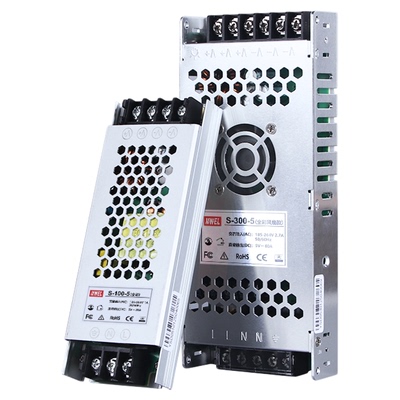 明伟单双色全彩显示屏驱动电源5v40a适配器车载屏300w稳压模块60A