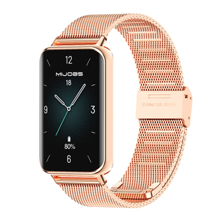 适用荣耀手环9/10表带金属表链荣耀新款智能手环NFC腕带运动排汗透气替换带不锈钢编织磁吸卡扣硅胶男士女生