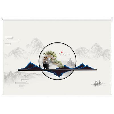 遮光窗帘卷拉式中式办公室客厅