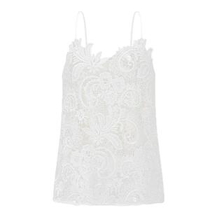 孟子义同款HAI STUDIO 2025春夏女士重磅蕾丝吊带衫 花朵上衣吊带