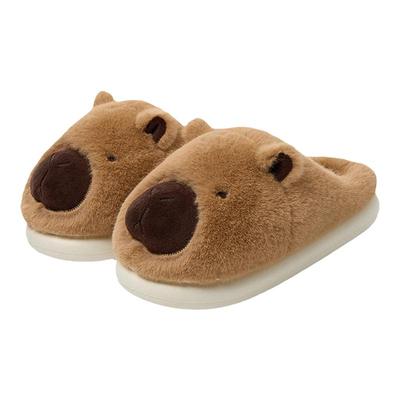 卡皮巴拉卡通棉拖鞋女鼻涕熊