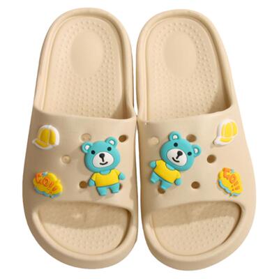 兴伦卡通熊EVA踩屎感家居凉拖鞋