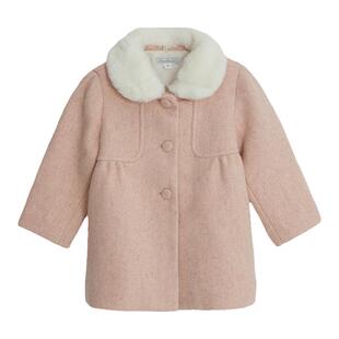 tartineetchocolat法国巧克力童装春女童保暖毛呢大衣外套