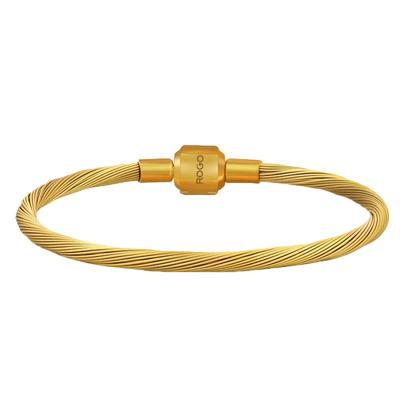 防水钢绳黄金色配绳月光不锈钢