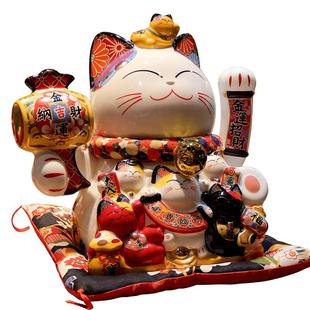 招财猫摆件开业前台自动招手发财猫家居收银2025新款大号摇手礼品