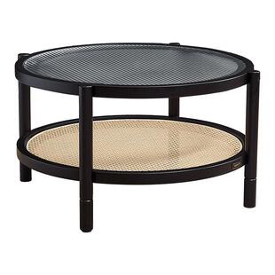 全友家居法式复古风茶几组合客厅家用轻奢高级感圆形边几2025新款