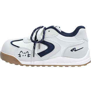 人本女鞋小白鞋学生百搭校园风德训鞋女2026春季新款厚底休闲鞋子