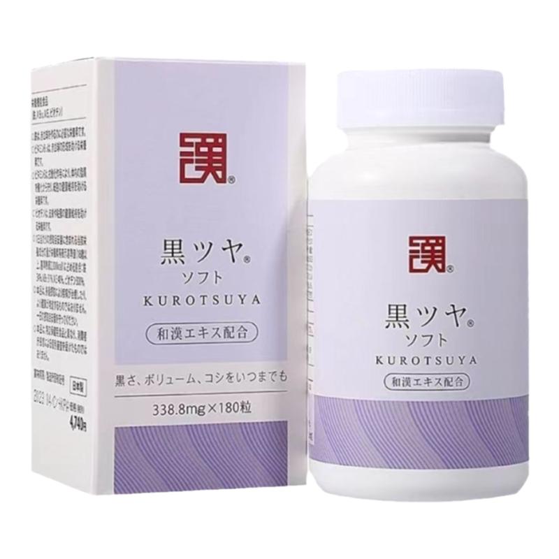 香港代购 日本WAKAN和汉黑发灵胶囊丸白头发转黑发脱发增发180粒
