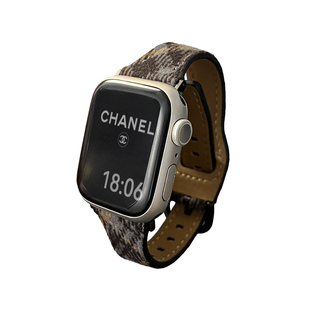 适用s10/S11苹果apple绒面手表皮带ultra/s9马鞍扣iwatch7/8代se2