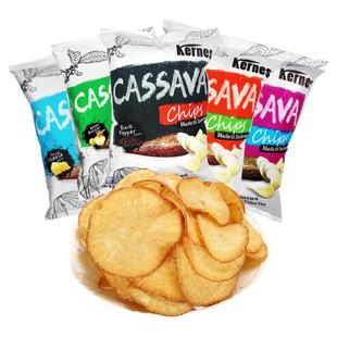 印尼进口克恩兹木薯片膨化追剧解馋小零食休闲食品大礼包儿童薯片