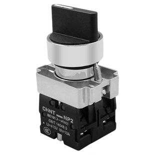 正泰NP2按钮开关XB2一常开旋钮启动急停BA31自复位按钮带灯平头