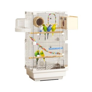 鹦鹉鸟笼子防飞溅新款小型玄凤牡丹虎皮珍珠鸟专用笼家用大号别墅