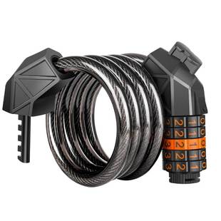 适用捷安特自行车锁防盗专用密码锁山地车锁便携链条锁单车锁配件