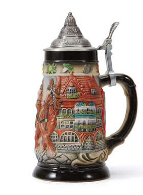 创意餐厅摆件优艺诗陶瓷德国酒杯