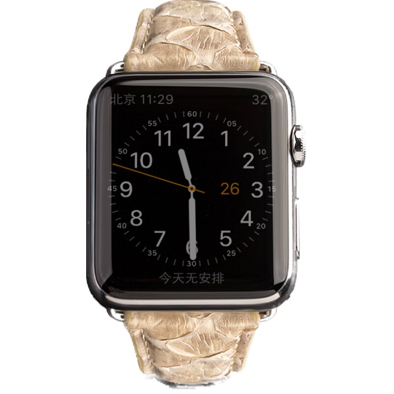 洽利 适用于apple watch3表带真皮iwatch2 38/42mm奢华苹果手表商务表带