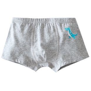 宝宝内裤男童短裤纯棉儿童四角a类女童小童三角裤平角1莫代尔3岁2