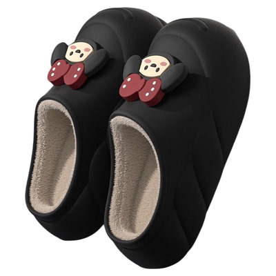 小女孩棉拖鞋家居防滑保暖踩屎感