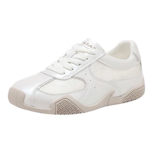 星期六百搭舒适休闲鞋女2025秋冬新款欧若风气质平底运动小白鞋女