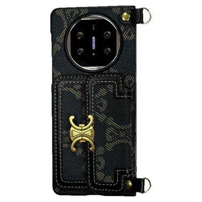 斜跨可背带华为mateX6手机壳