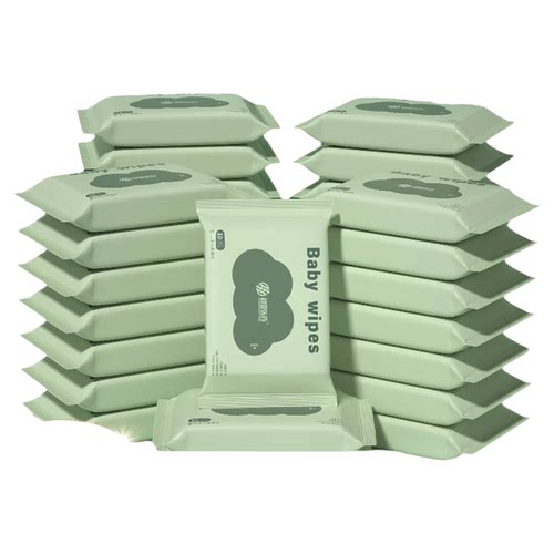 超亚婴儿湿巾小包便携随身装小学生儿童手口专用湿纸巾10抽*20包