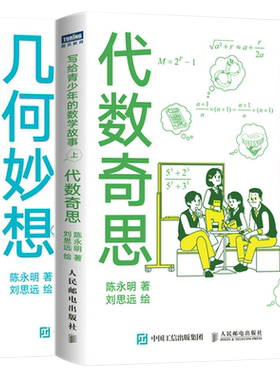 代数奇思(上)+几何妙想 写给青少年的数学故事(下)数学思维训练分析 中学生课外科普读物 读故事学几何