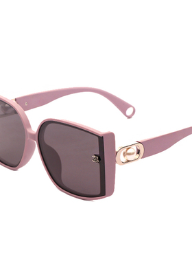 紫色墨镜女高级感珍珠偏光太阳镜