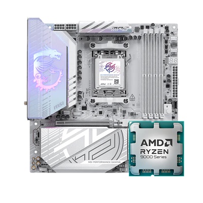 AMD锐龙R7 9700X 9800X3D散片搭配影驰微星B650/B850主板CPU套装