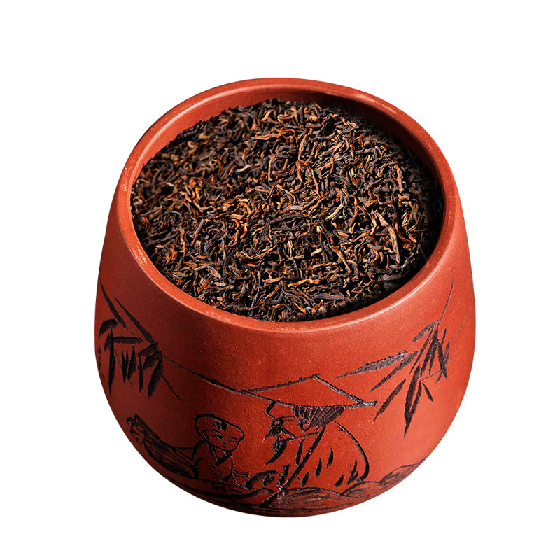普洱茶熟茶 云南景迈山头春古树茶散茶陈年老普洱茶400g罐装茶叶
