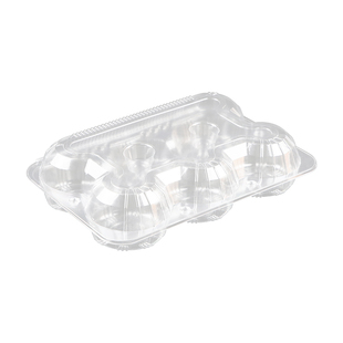 一次性包子盒连体烧麦点心盒耐热速冻小笼包四六八格外卖打包商用