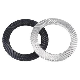 304不锈钢锁紧垫片防松垫圈碳钢自锁双面齿DIN9250蝶形防滑M3-M42