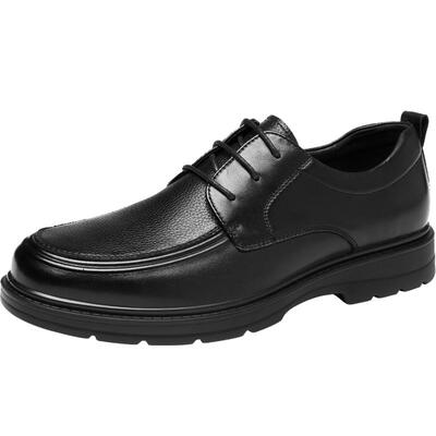 HLA/海澜之家男鞋新款春季流行真皮商务皮鞋百搭英伦正装德比鞋男