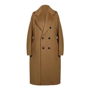 芙蕖FUXU 100牦牛绒/小骆驼绒/贝贝中长款外套女101801双面呢大衣