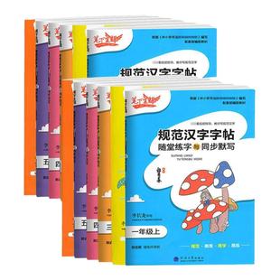 笔下生辉规范汉字字帖随堂练字与同步默写四年级下册同步练字帖一二三五六年级下册上册人教版教材笔划纠正控笔训练每日一练