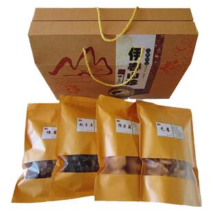 东北特产菌菇山珍干货礼盒黑龙江野生蘑菇干菌类木耳榛蘑人参蜂蜜