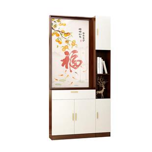 玄关柜鞋柜入户正对大门屏风隔断客厅进门遮挡简约现代实木隔断柜