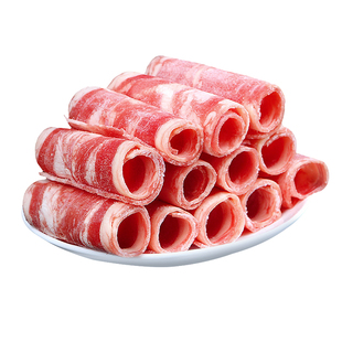 肥牛卷涮火锅食材牛肉卷烤肉正宗原切肥牛卷新鲜牛羊肉卷组合套餐