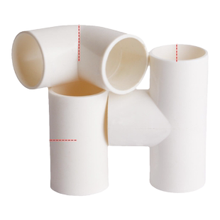 电线管16-20三通弯头双接穿线管水管件配件PVC管阻燃冷弯电工套管