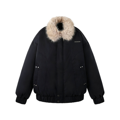 BJHG毛领羽绒服男款冬季