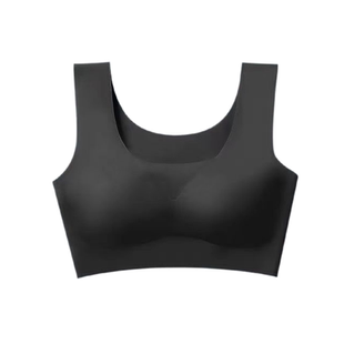 两件装无痕裸感内衣女聚拢无钢圈背心运动睡眠胸罩无磁高中生薄款