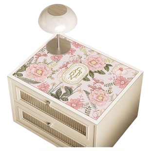 美式床头柜盖垫卧室防水防烫免洗皮革桌垫防尘罩桌面垫布轻奢盖布